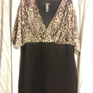Animal print dress
